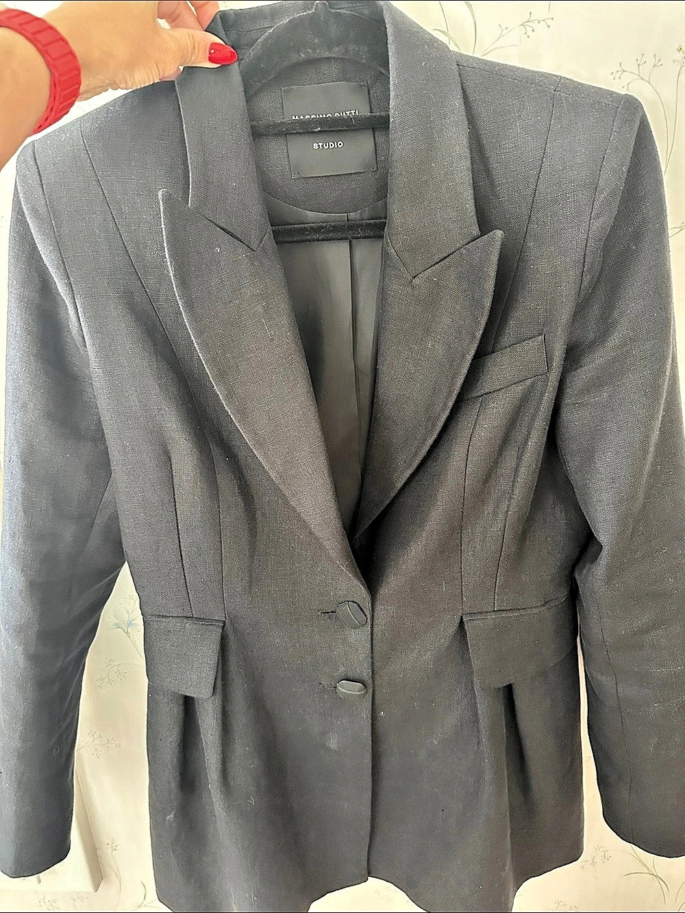 Massimo Dutti Studio Black Blazer Size Medium